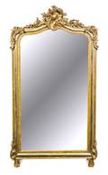 A Rococo Style Giltwood Mirror