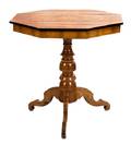 An Italian Walnut and Marquetry Center Table