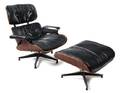 A Charles and Ray Eames Rosewood Lounge Chair and Ottoman