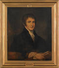American oil on canvas portrait of Matthew McConnell