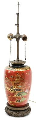 A Chinese Porcelain Table Lamp