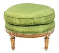 A Louis XVI Carved Giltwood Stool