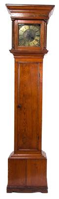 An American Pine Tall Case Clock