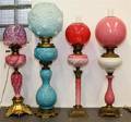 Four Victorian Fluid Lamps