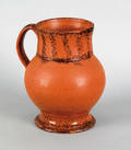 Pennsylvania redware pitcher 19th c