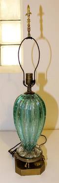 An Italian Glass Lamp