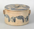 Pennsylvania stoneware butter crock 19th c