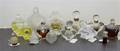 A Collection of Fifteen French Glass Perfume Bottles