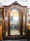 A Louis XV Style Walnut Vitrine