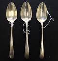 A Group of Three George III Silver Tablespoons