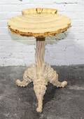 A Whimsical White Painted Side Table