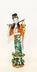 A Chinese Famille Rose Porcelain Figure