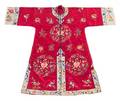 A Chinese Embroidered Silk Ladys Robe