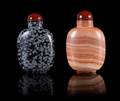 Two Hardstone Snuff Bottles