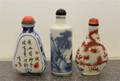 Three Porcelain Snuff Bottles