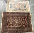Two Persian Style Wool Mats