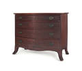 Federal cherry bowfront chest of drawers ca 1805