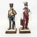 Two Continental Porcelain Figures of Soldiers