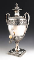 English silver water urn 17901791