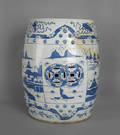 Chinese export porcelain garden seat ca 1800