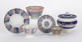 Collection of rainbow spatterware