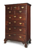 Pennsylvania Chippendale walnut tall chest ca 1770