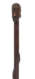 Folk art carved pruning pole 19th c