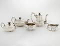 CRICHTON  CO NEW YORK FIVE PIECE TEACOFFEE SET