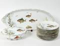 FOURTEEN PIECE ROSENTHAL PORCELAIN FISH SERVICE