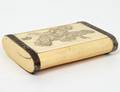 JAPANESE IVORY EROTIC CARD BOX