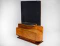 ART DECO BIRDS EYE MAPLE MIRRORED DRESSING TABLE