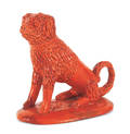 Pennsylvania redware dog 19th c