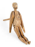 Articulated pine jigging figure 19th c