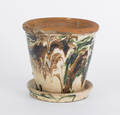 Shenandoah Valley redware flower pot 19th c