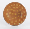 Miniature redware plate 19th c