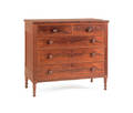 Pennsylvania Sheraton mahogany chest of drawers
