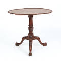 Georgian mahogany piecrust tea table