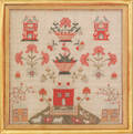 Needlework house sampler
