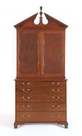 The Chief Justice Tristram Burgess Rhode Island Chippendale mahogany secretary desk ca 1795
