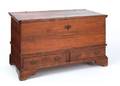 Pennsylvania walnut blanket chest dated 1786