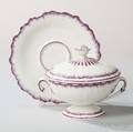 Wedgwood Pearlware Sauce Tureen Cover and Stand