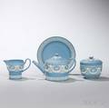 Wedgwood Solid Blue Jasper Fourpiece Tea Set