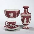 Three Wedgwood Crimson Jasper Dip Items