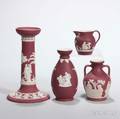 Four Wedgwood Crimson Jasper Dip Items