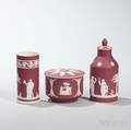 Three Wedgwood Crimson Jasper Dip Items