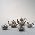 Fivepiece Continental 800 Silver Tea and Coffee Service