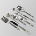 Georg Jensen Acorn Pattern Sterling Silver Flatware Service