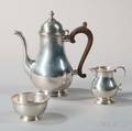 Threepiece Ensko Sterling Silver Coffee Service