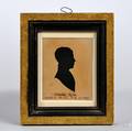 British School 19th Century Silhouette of Charles Dyke c 1830