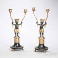 Pair of Giltbronze Twolight Candelabra with Blackamoors